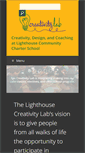 Mobile Screenshot of lighthousecreativitylab.org